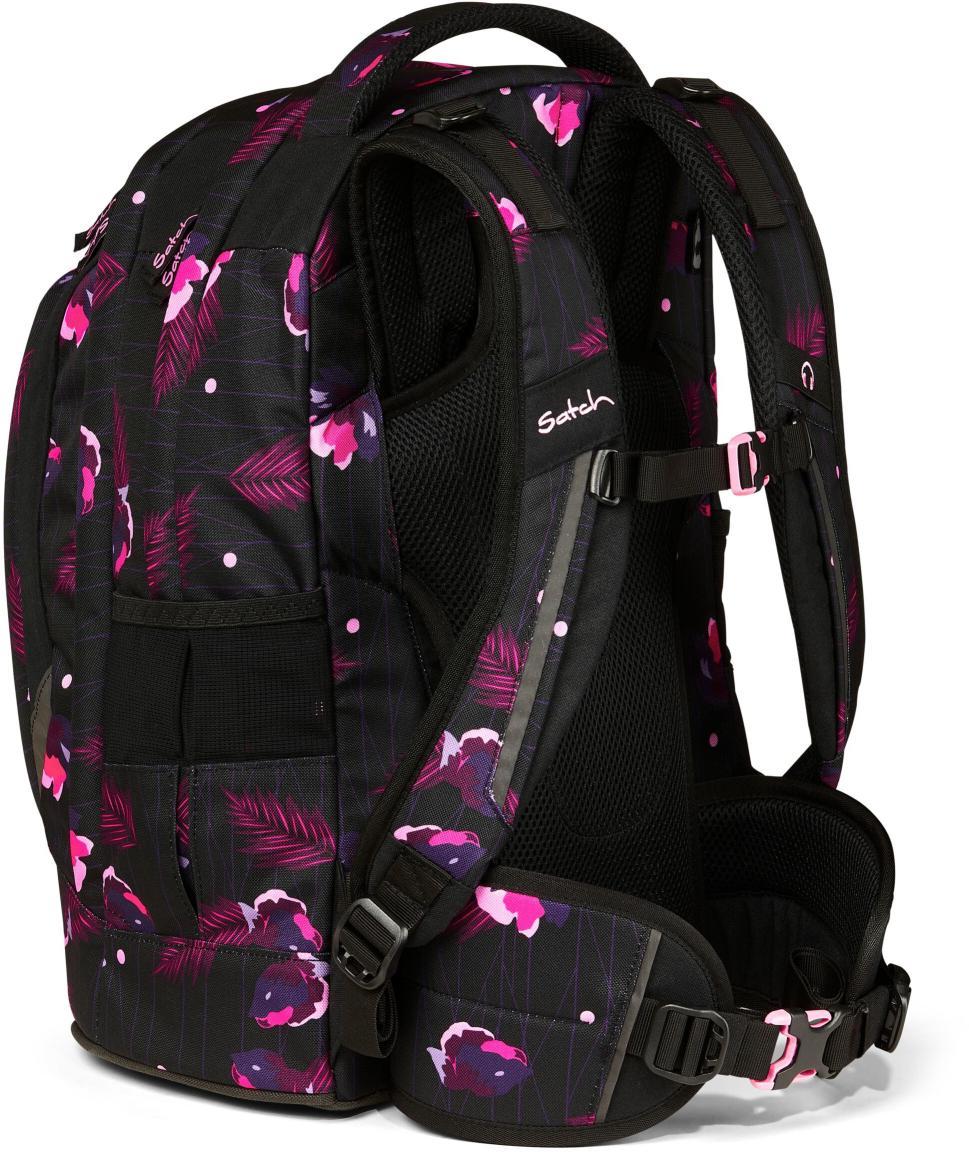Ready to Swap Mädchenschultasche Satch Pack Mystic Nights Blumenprint schwarz pink