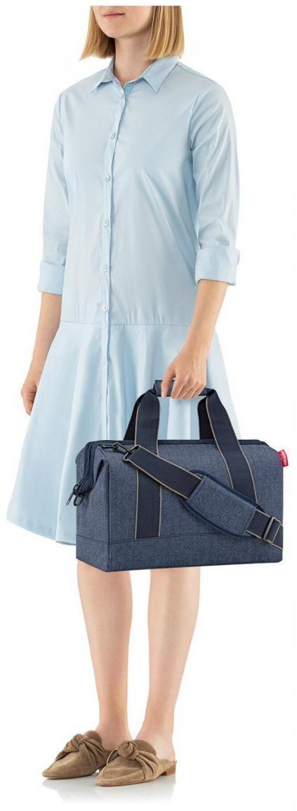 Reisenthel Reisetasche Allrounder M Herringbone Dark Blue