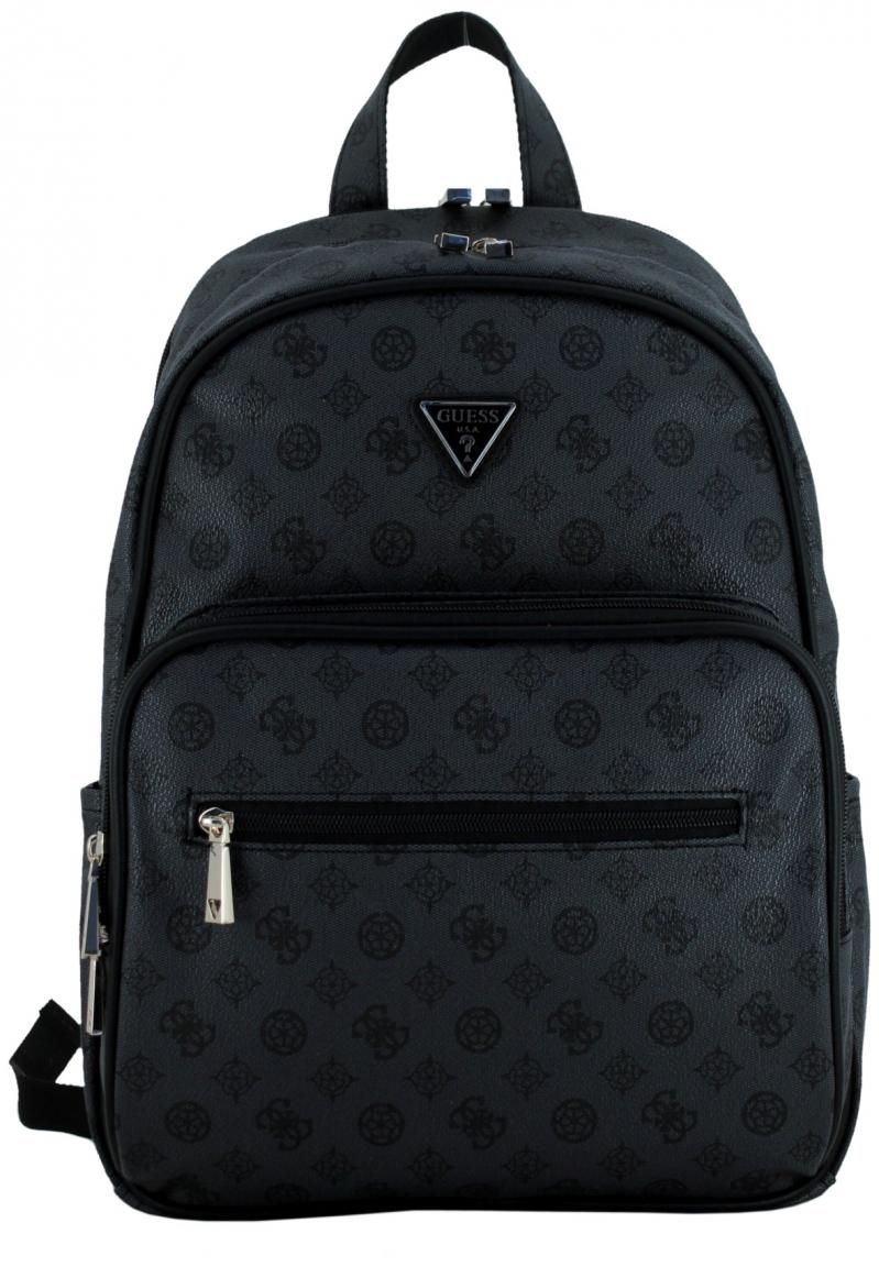 Reiserucksack Guess Wilder Travel Charcoal dunkelgrau Logoprint