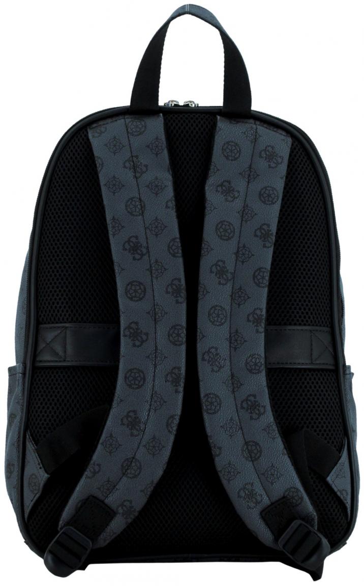 Reiserucksack Guess Wilder Travel Charcoal dunkelgrau Logoprint