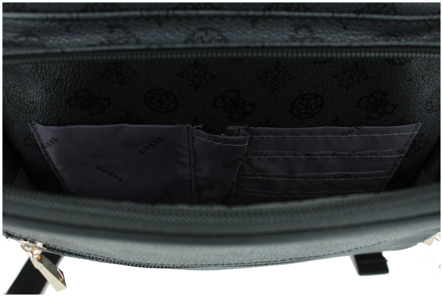 Reiserucksack Guess Wilder Travel Charcoal dunkelgrau Logoprint