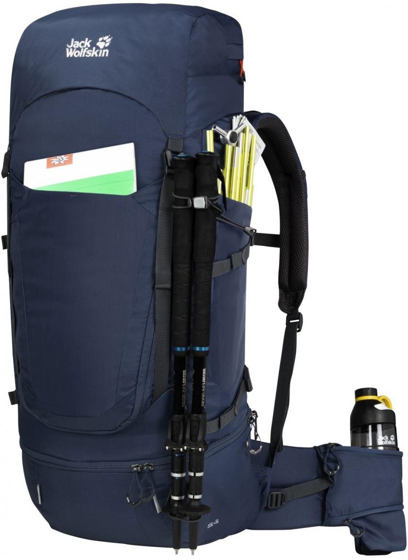 Reiserucksack Highland Trail Men 55+5 Jack Wolfskin dark sea Blau XTransition