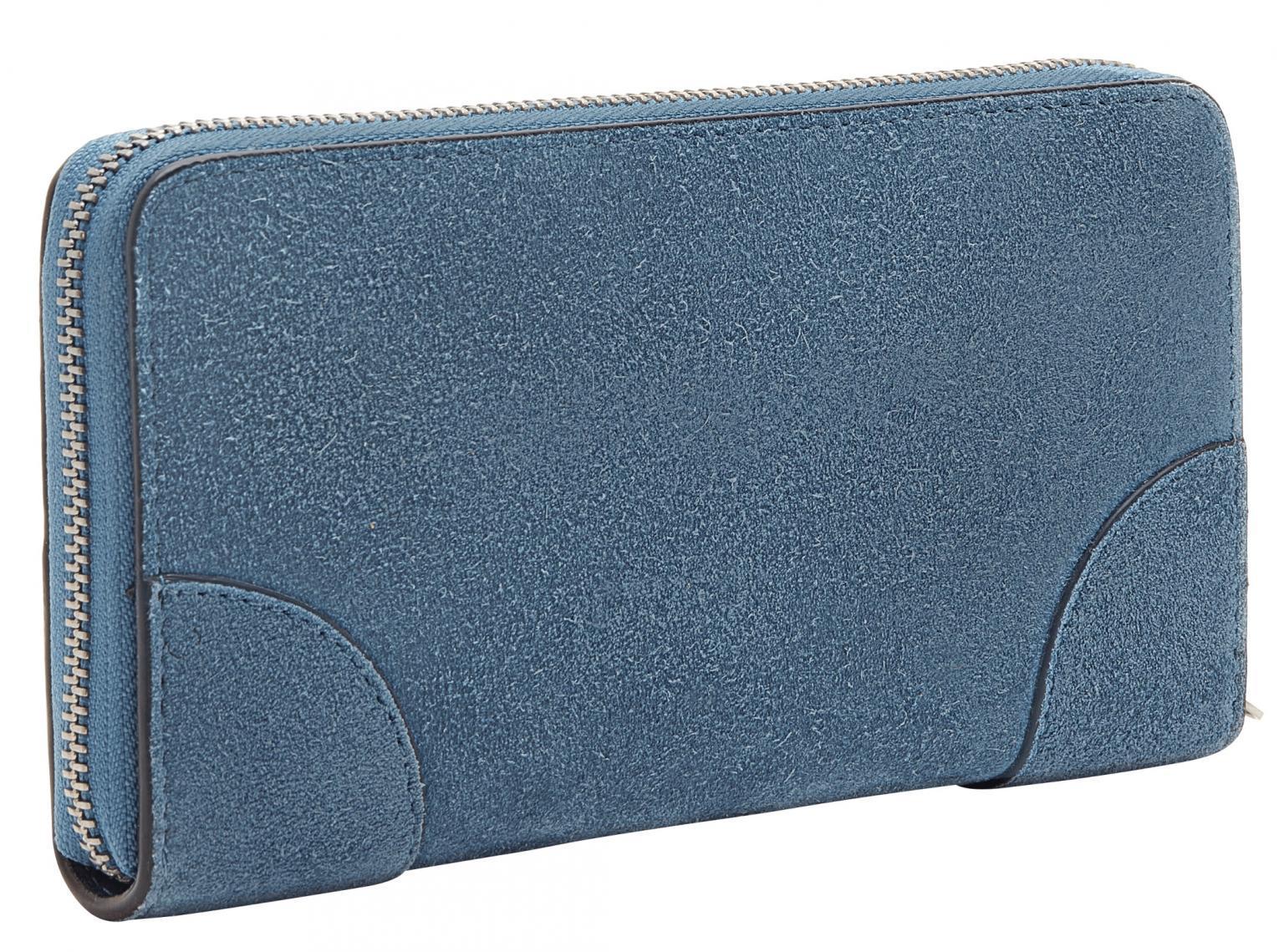 Retro Denim Lederbörse Liebeskind Audre Suede Sally blau