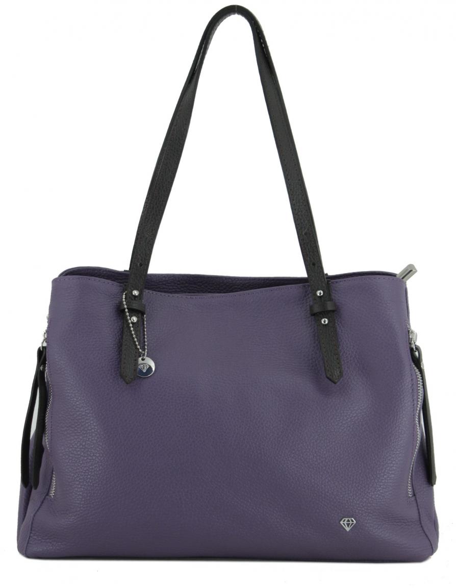 Riementasche Caleidos Lavender lila braun bürotauglich