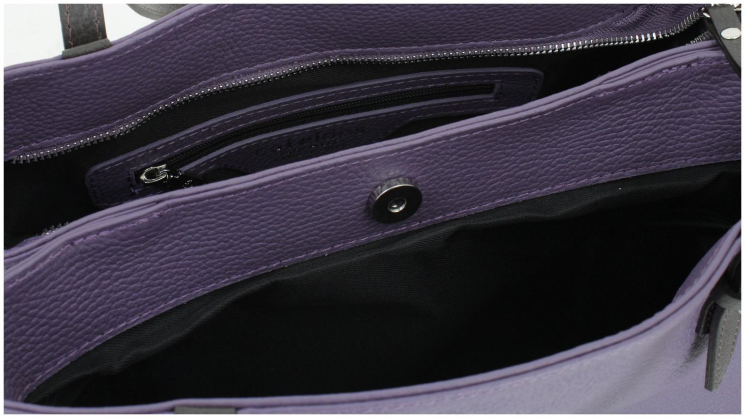 Riementasche Caleidos Lavender lila braun bürotauglich