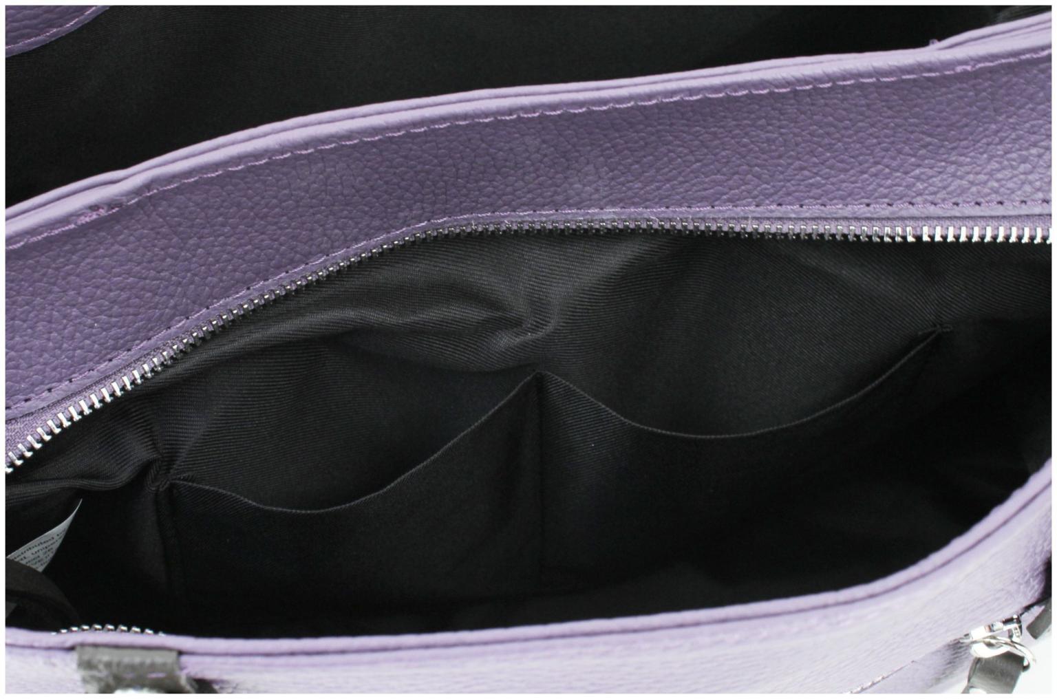 Riementasche Caleidos Lavender lila braun bürotauglich