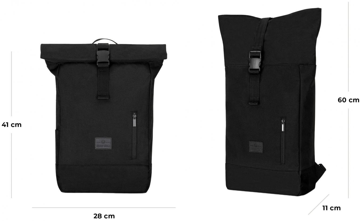 Rolltop Rucksack Robin Medium Johnny Urban wasserabweisend Desert Grey Grau