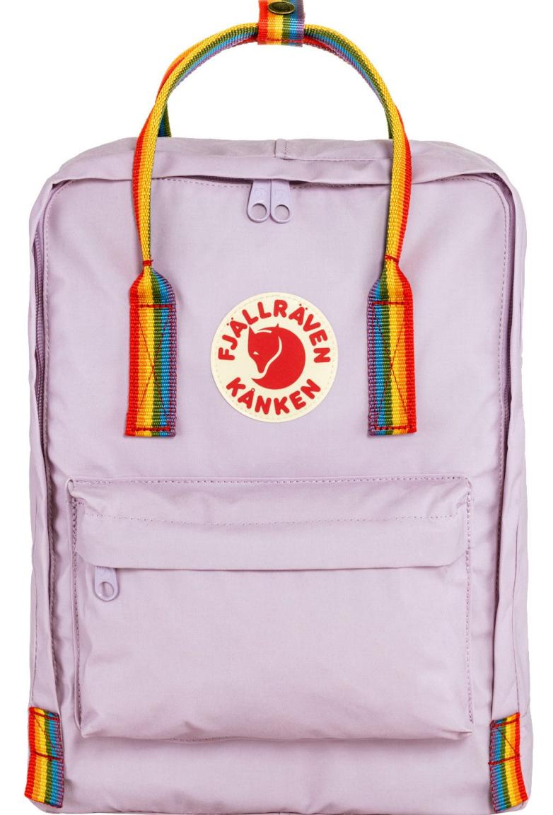 Rucksack Fjällräven Kanken Rainbow Pastel Lavender Lila