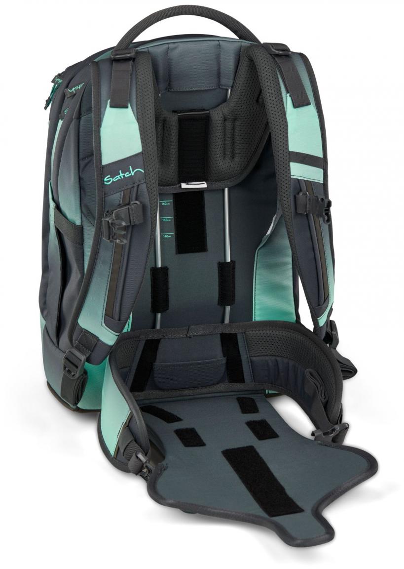 Rucksack Satch Pack Farbverlauf dunkelgrau Gradient Mint ergonomisch