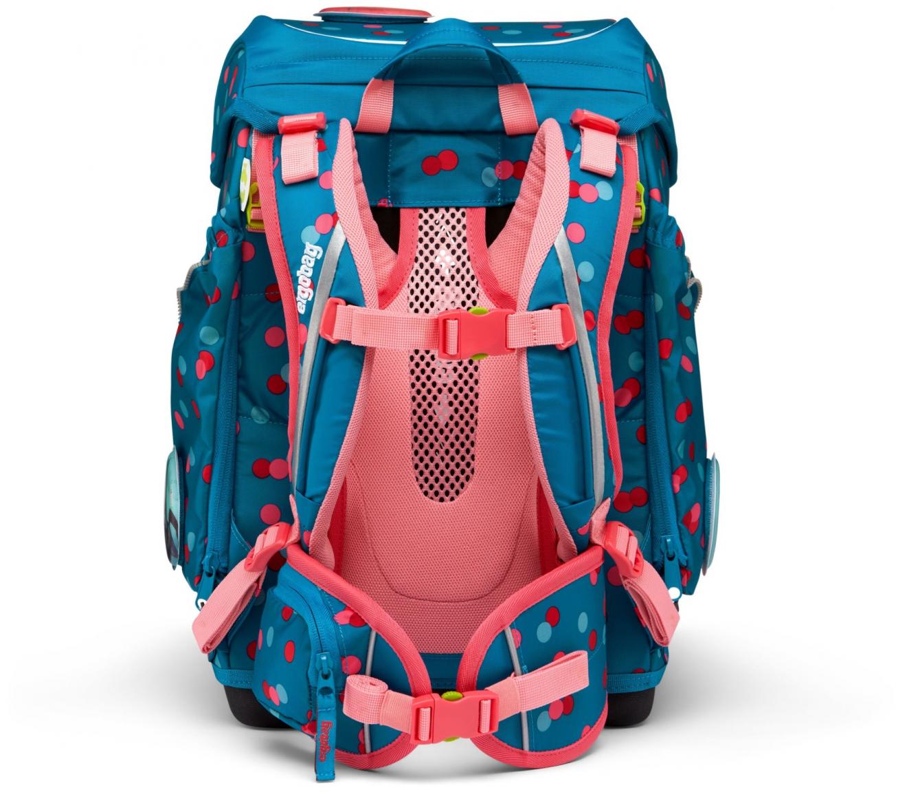 Rucksackset Grundschule Ergobag Cubo VoltiBär blau Punkteprint