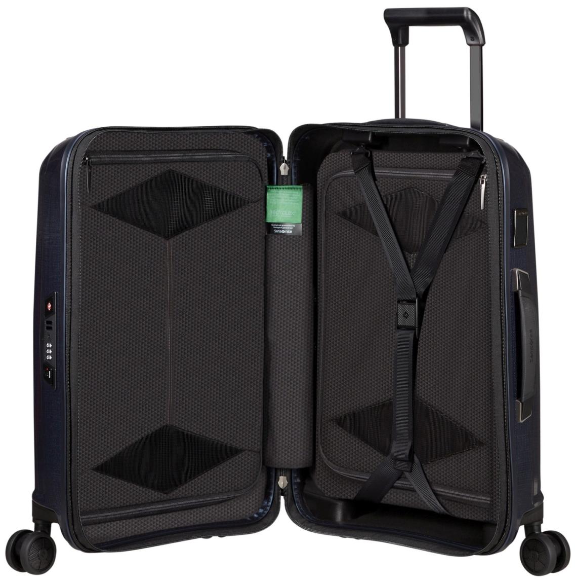 Samsonite Major-Lite Spinner S Handgepäckkoffer Hartschale Midnight Blue - Blau