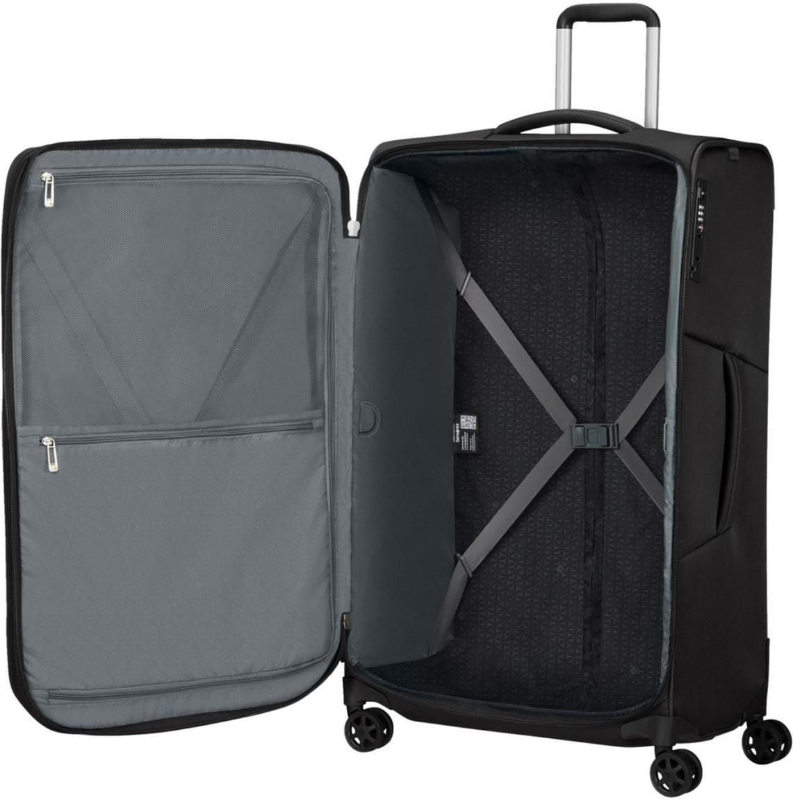 Samsonite Reisekoffer 4-Rad-Trolley Recyclex Respark Spinner L 79cm erweiterbar schwarz