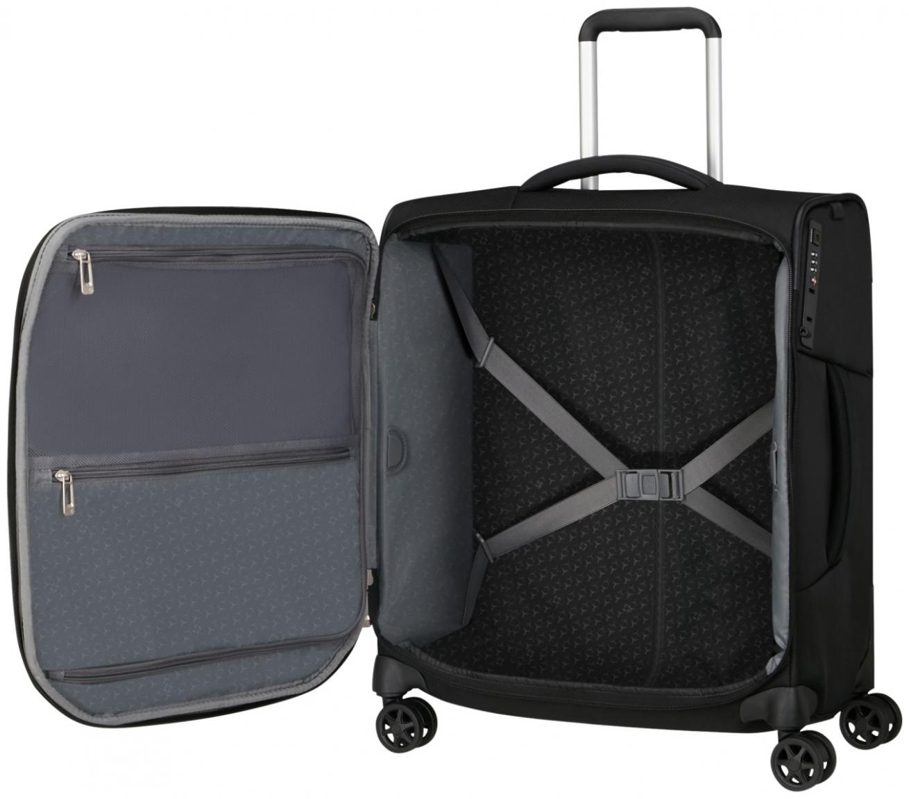 Samsonite Respark Spinner 56cm schwarz Softcase