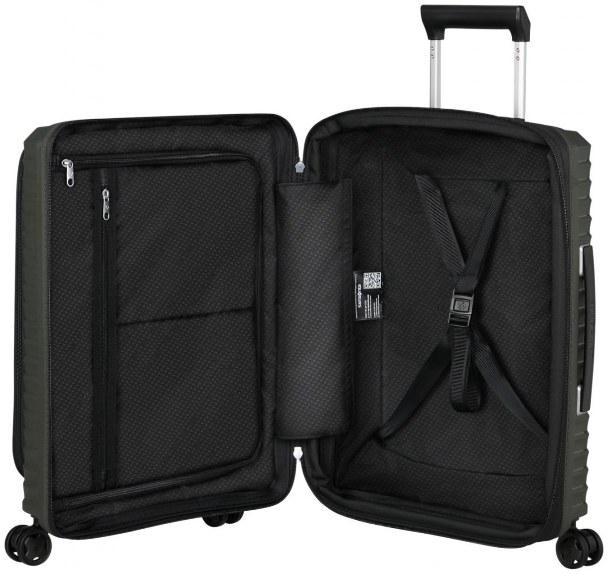 Samsonite Upscape Spinner S 55cm Easy Access erweiterbar Kabinenkoffer schwarz