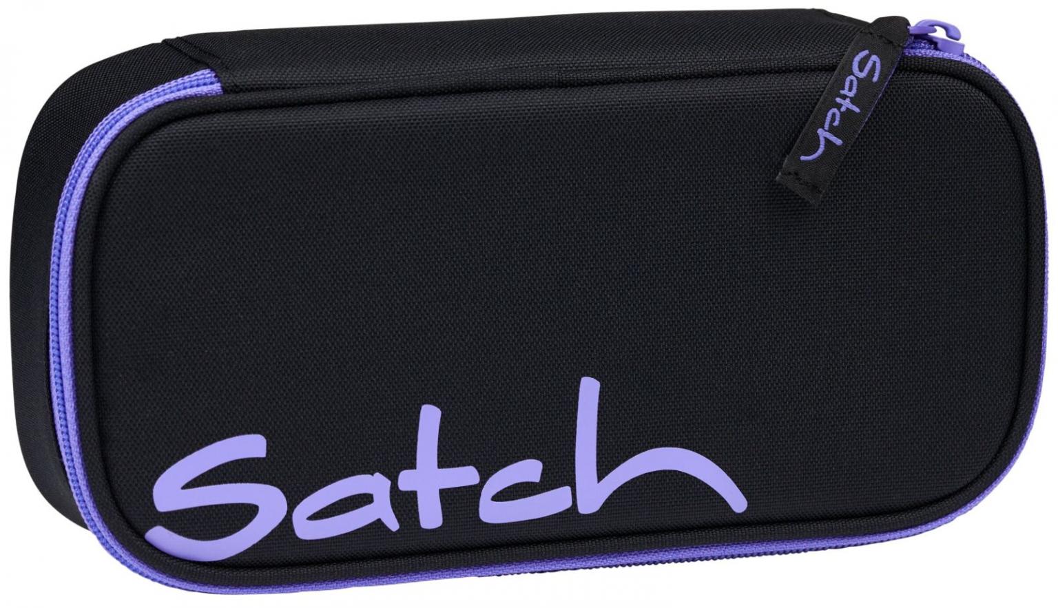 Satch Bright Faces lila Stiftetasche Pencil Box Geodreieck Stundenplan