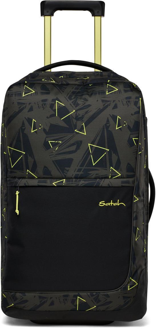 Satch Flow M 65cm Geo Storm olivgrün Dreiecke Urlaubskoffer