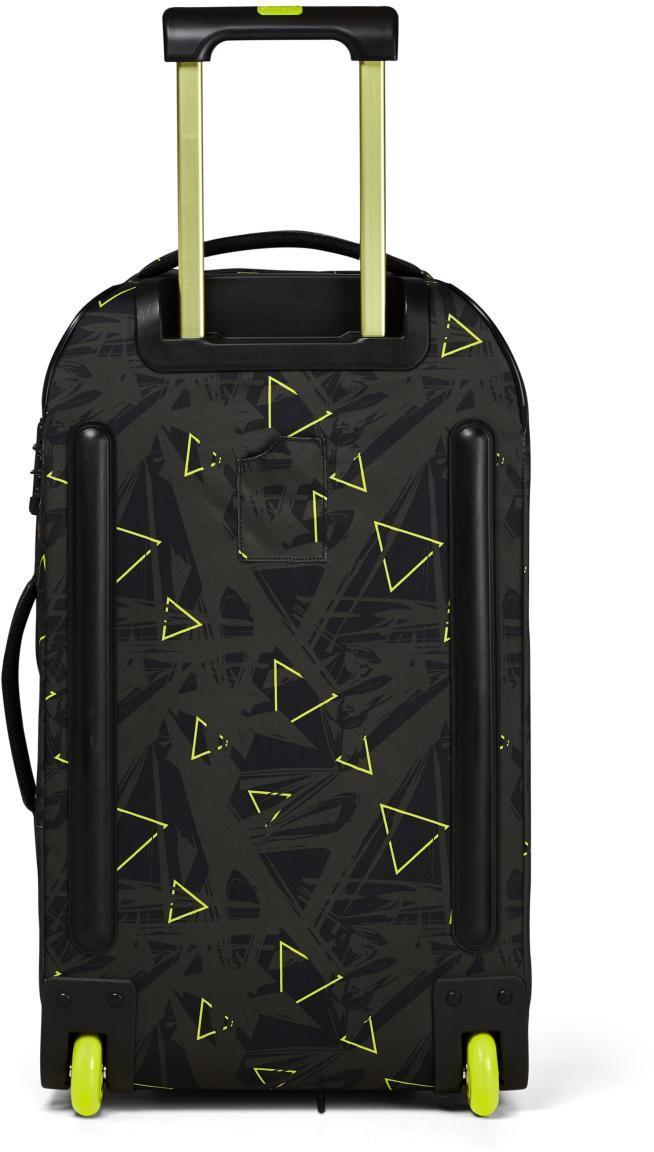 Satch Flow M 65cm Geo Storm olivgrün Dreiecke Urlaubskoffer