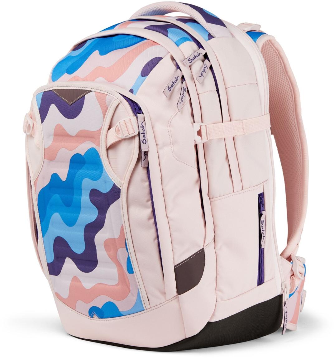 Satch Match Büchertasche rosa bunt Candy Clouds recycled verstellbar