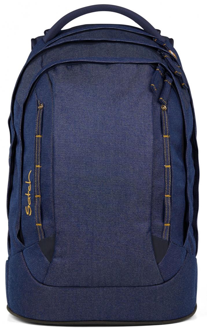 Satch Pack Jugendranzen Denim Blue dunkelblau Set Pennal Sportbeutel