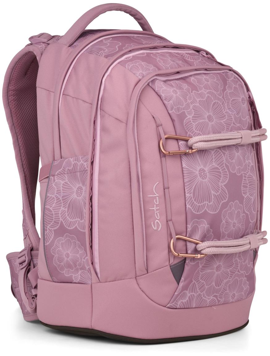 Satch Pack Magnolia Dream Blumenprint rosa Schulrucksack