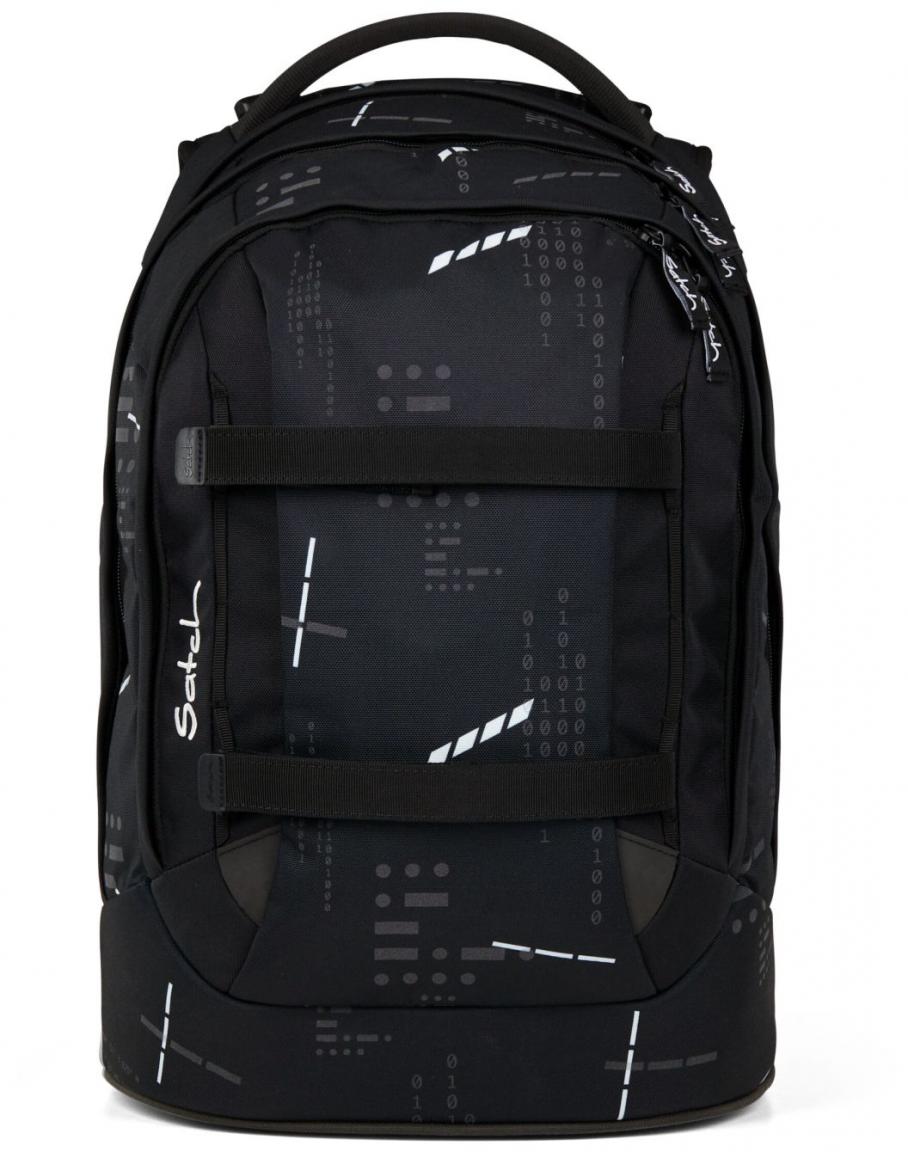 Satch Pack Ninja Matrix Schultasche Binärcode schwarz Swap recycelt