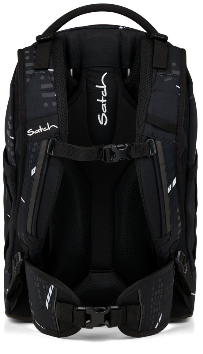 Satch Pack Ninja Matrix Schultasche Binärcode schwarz Swap recycelt