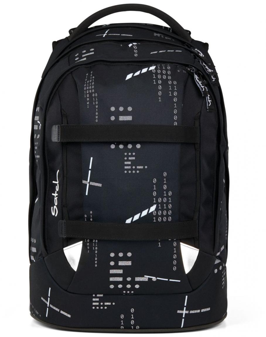 Satch Pack Ninja Matrix Schultasche Binärcode schwarz Swap recycelt