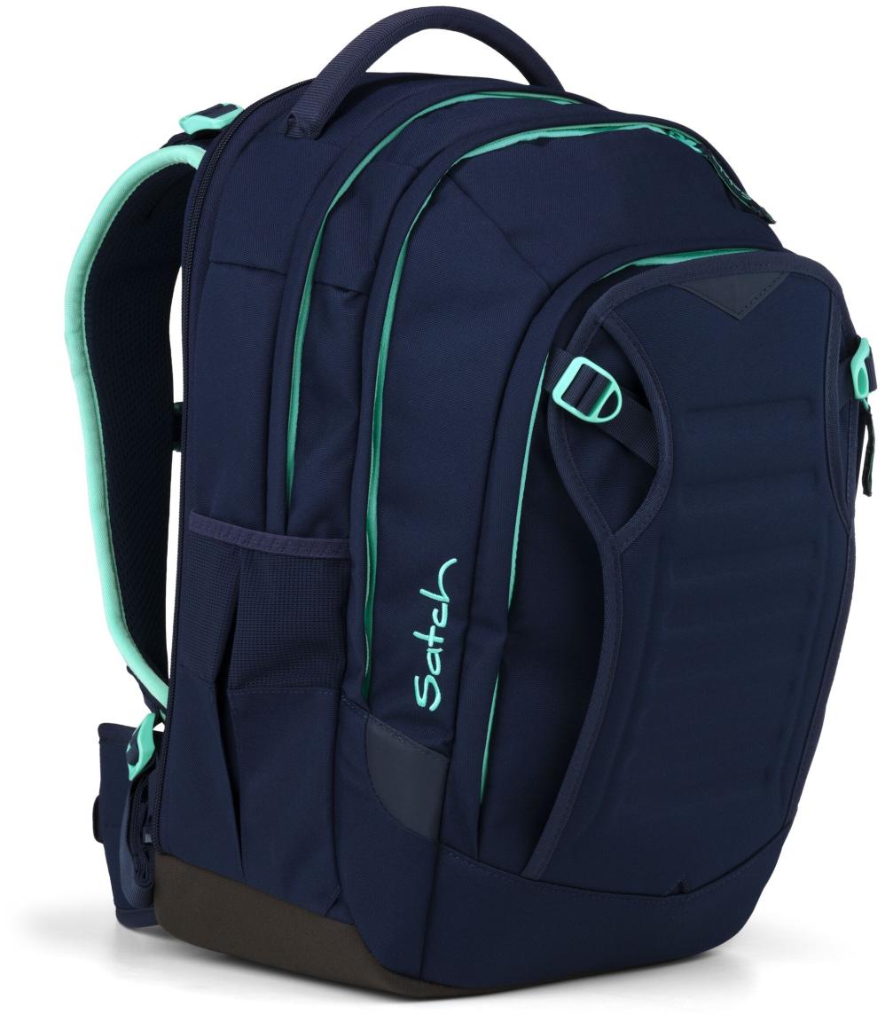 Satch Schulrucksack Match Plus Ocean Mint dunkelblau erweiterbar