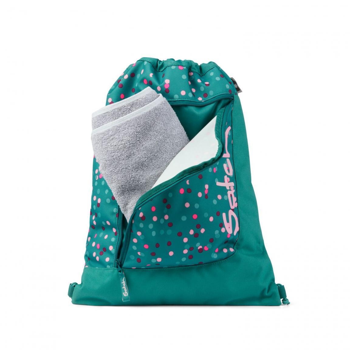 Satch Sportbeutel grün Lederdetails Nordic Jade Green