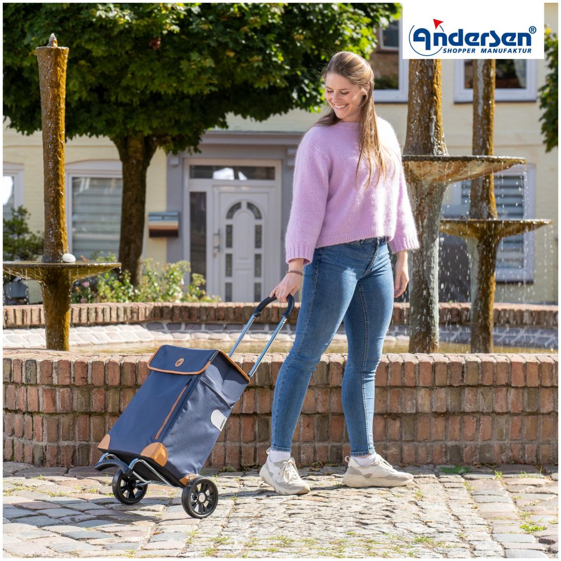 Scala Shopper mit Tasche Weda Blau Einkaufstrolley Andersen