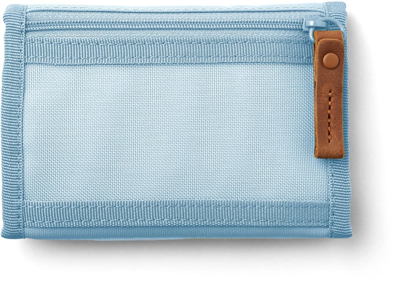 Schülergeldbeutel hellblau Klettverschluss Satch Nordic Ice Blue