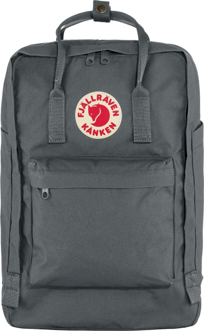 Schulrucksack Fjällräven Kanken 17 Zoll Super Grey Reflektoraufnäher