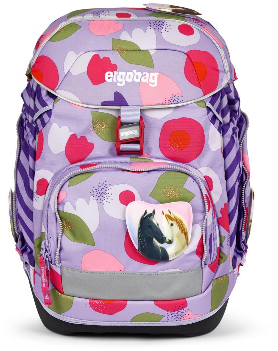 Schulrucksack Komplettset lila pink Ergobag Pack BlütenzauBär