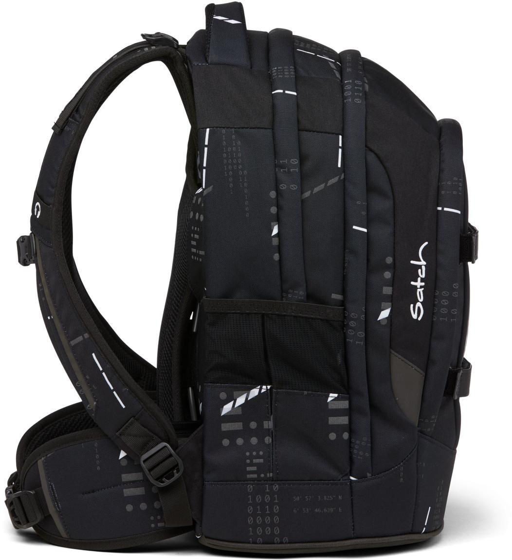 Schulrucksack Satch Pack schwarz grau Ninja Matrix reflektierend Ready to Swap