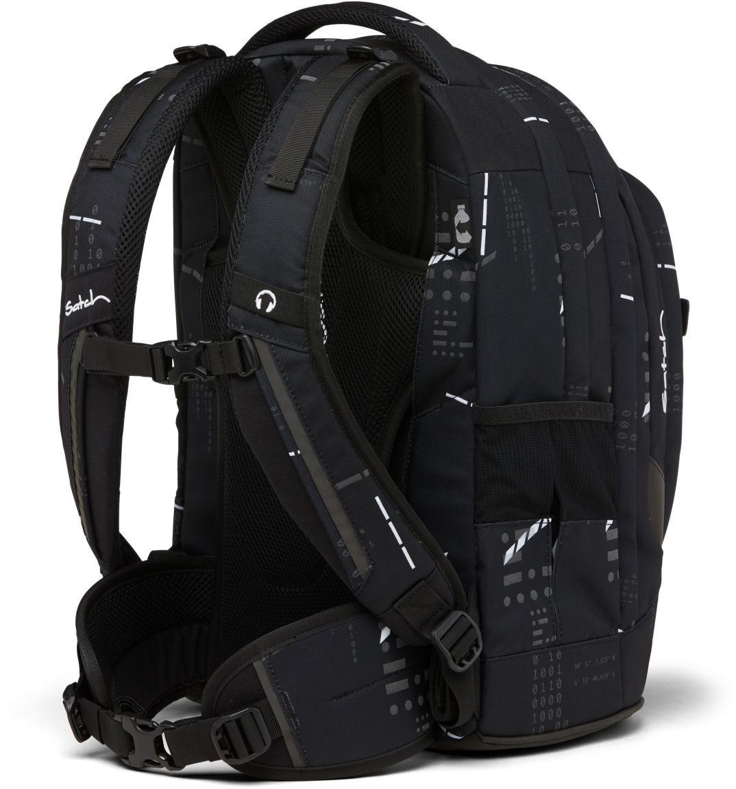 Schulrucksack Satch Pack schwarz grau Ninja Matrix reflektierend Ready to Swap