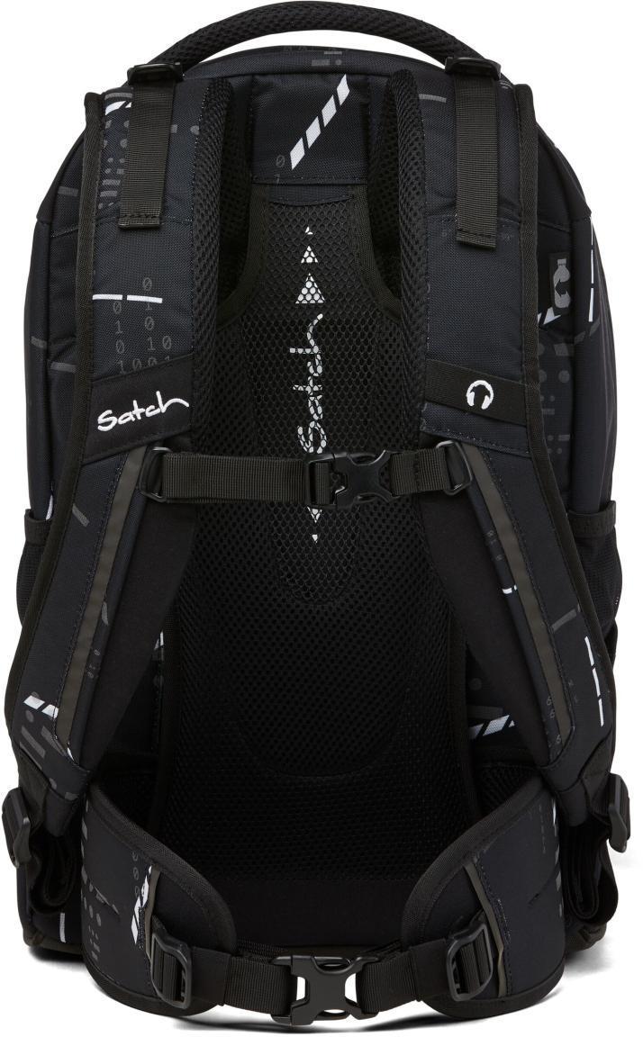 Schulrucksack Satch Pack schwarz grau Ninja Matrix reflektierend Ready to Swap
