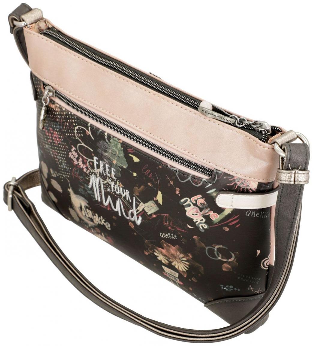 Schultertasche Anekke Peace & Love Pink rosa pastell Hippie San Francisco
