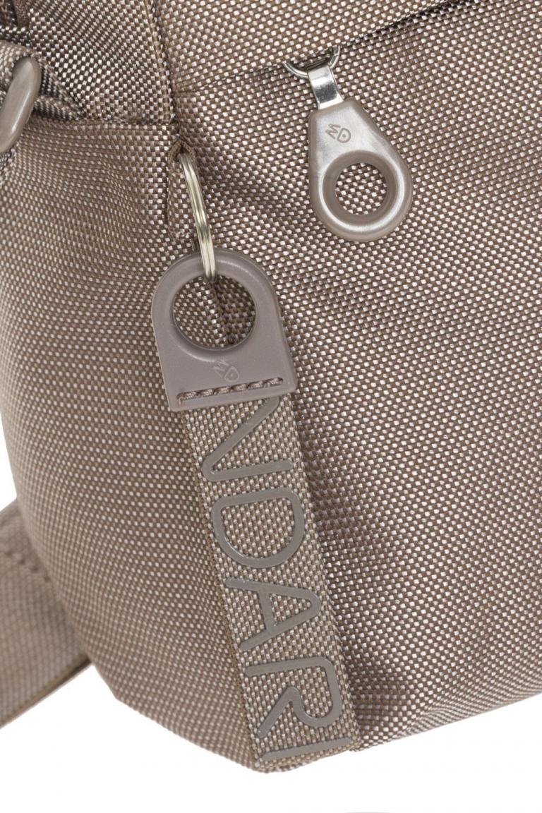 Schultertasche Crossover Taupe glänzend MD20 Mandarina Duck