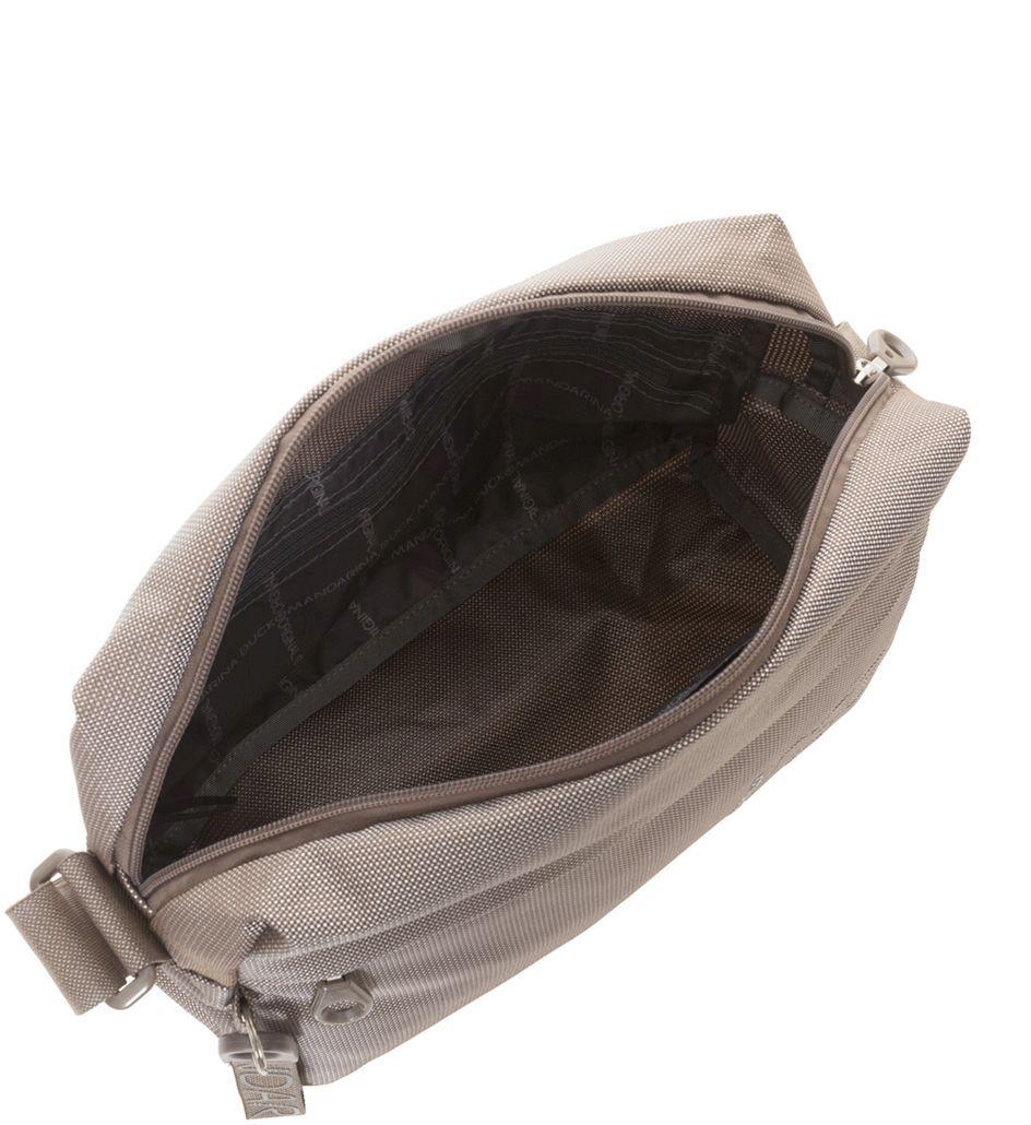 Schultertasche Crossover Taupe glänzend MD20 Mandarina Duck