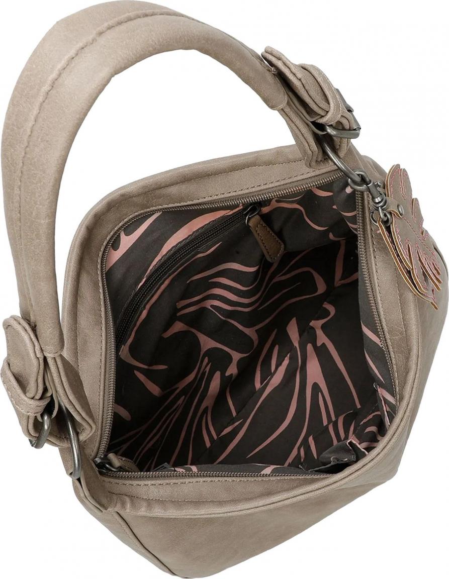 Schultertasche Eco Hobo Fritzi aus Preußen Mud Taupe