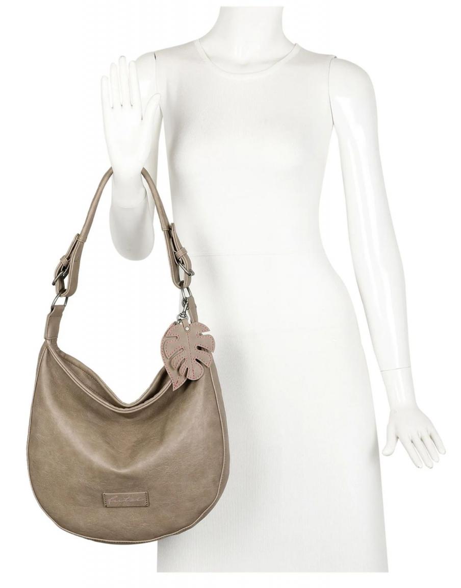 Schultertasche Eco Hobo Fritzi aus Preußen Mud Taupe