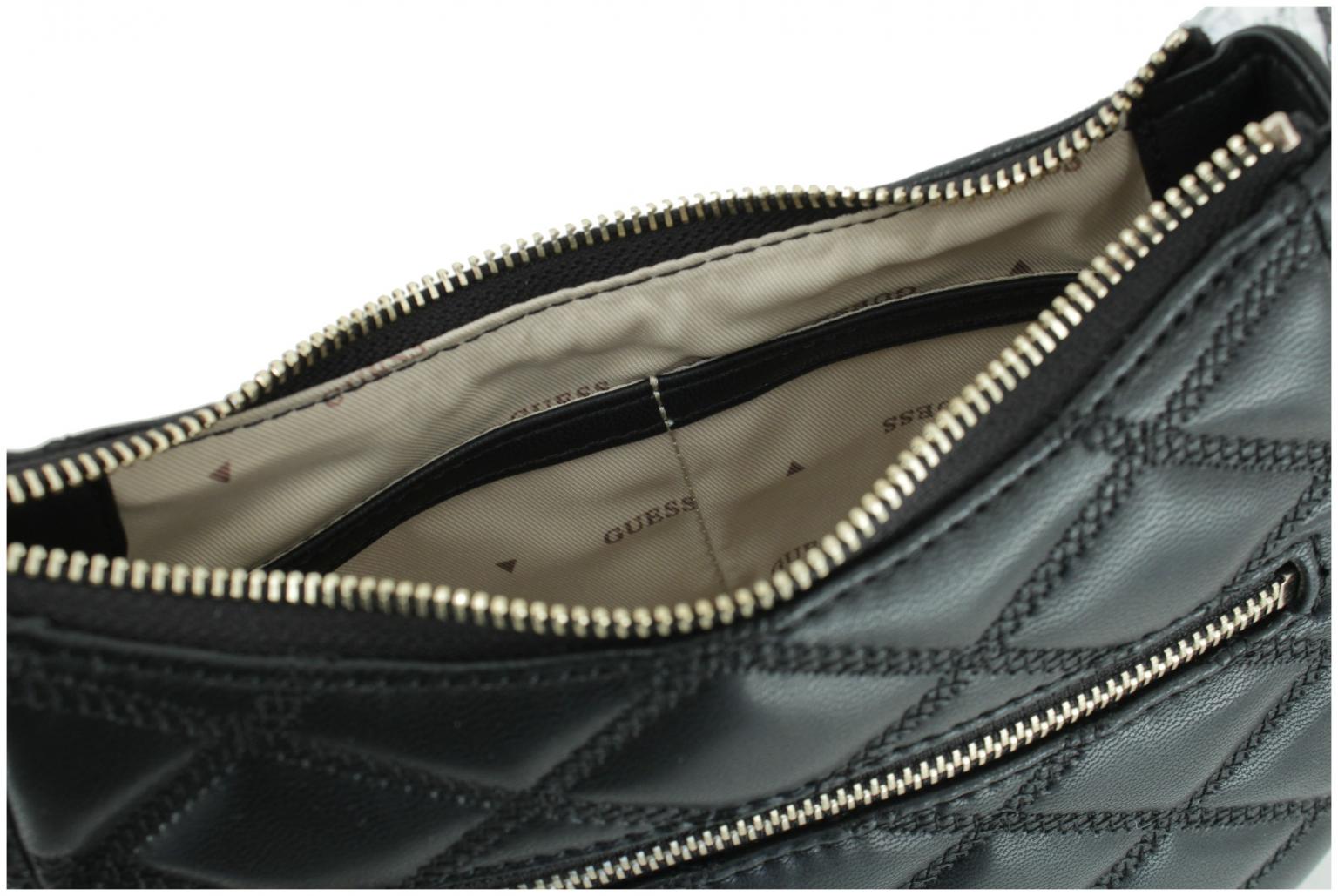 Schultertasche Guess Tamsin Off White gesteppt warmweiß