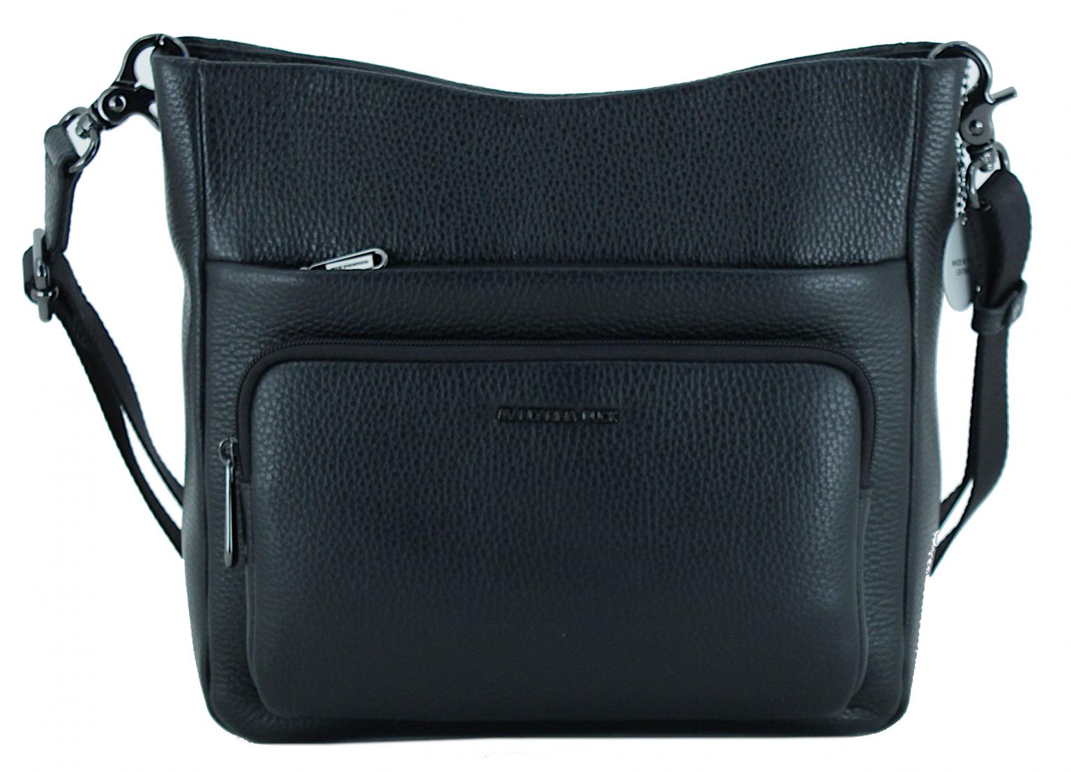 Schultertasche Mandarina Duck Mellow Leather Almond warmweiß