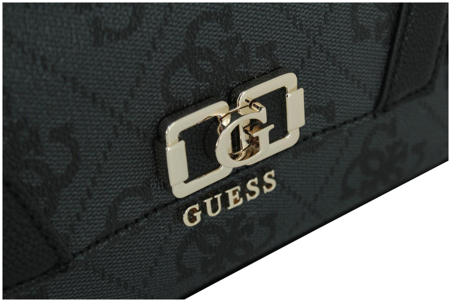 Schultertasche mit Überschlag Latte Logo Guess Karnilla