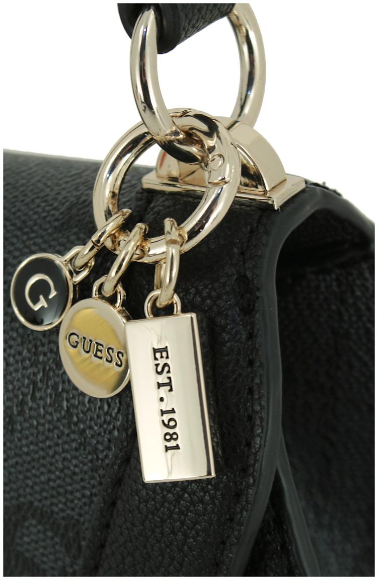 Schultertasche mit Überschlag Latte Logo Guess Karnilla