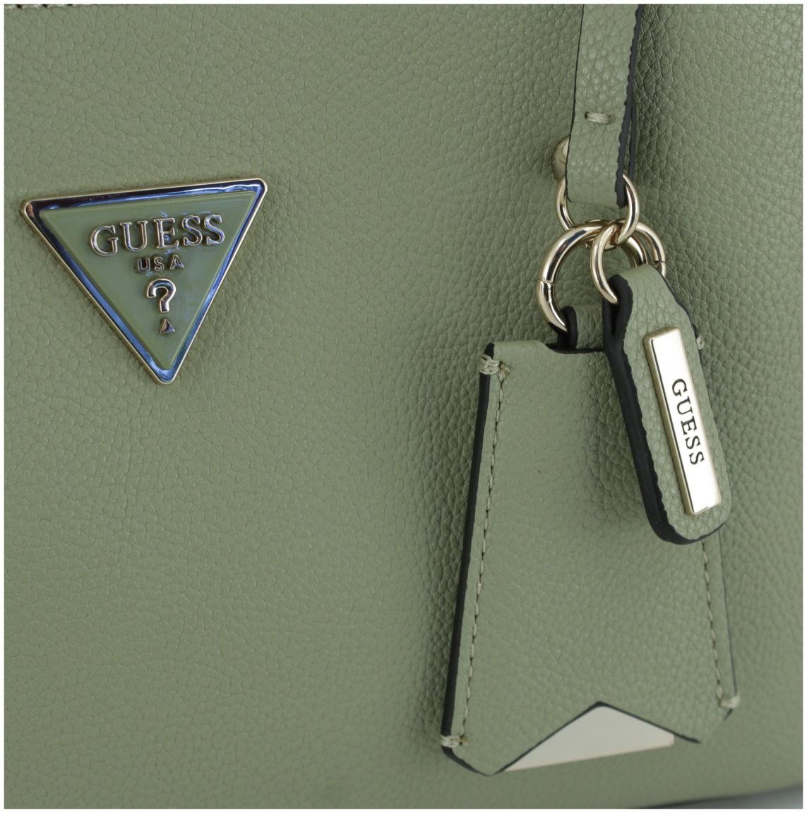 Schultertasche schwarz Guess Meridian dreigeteilt