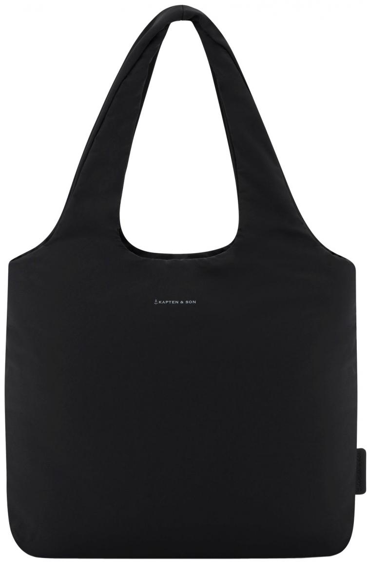Schultertasche schwarz Kapten & Son wattiert Skara Cloud