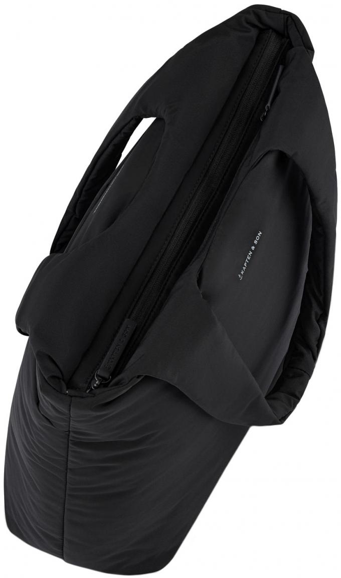 Schultertasche schwarz Kapten & Son wattiert Skara Cloud