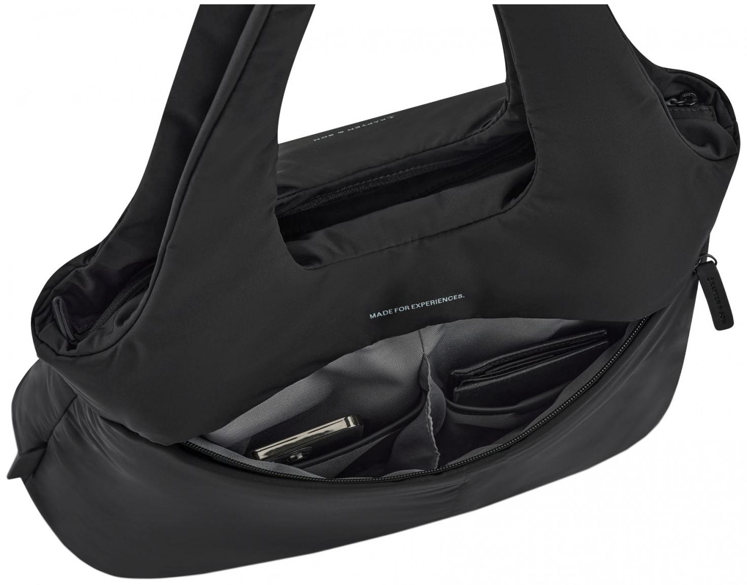 Schultertasche schwarz Kapten & Son wattiert Skara Cloud