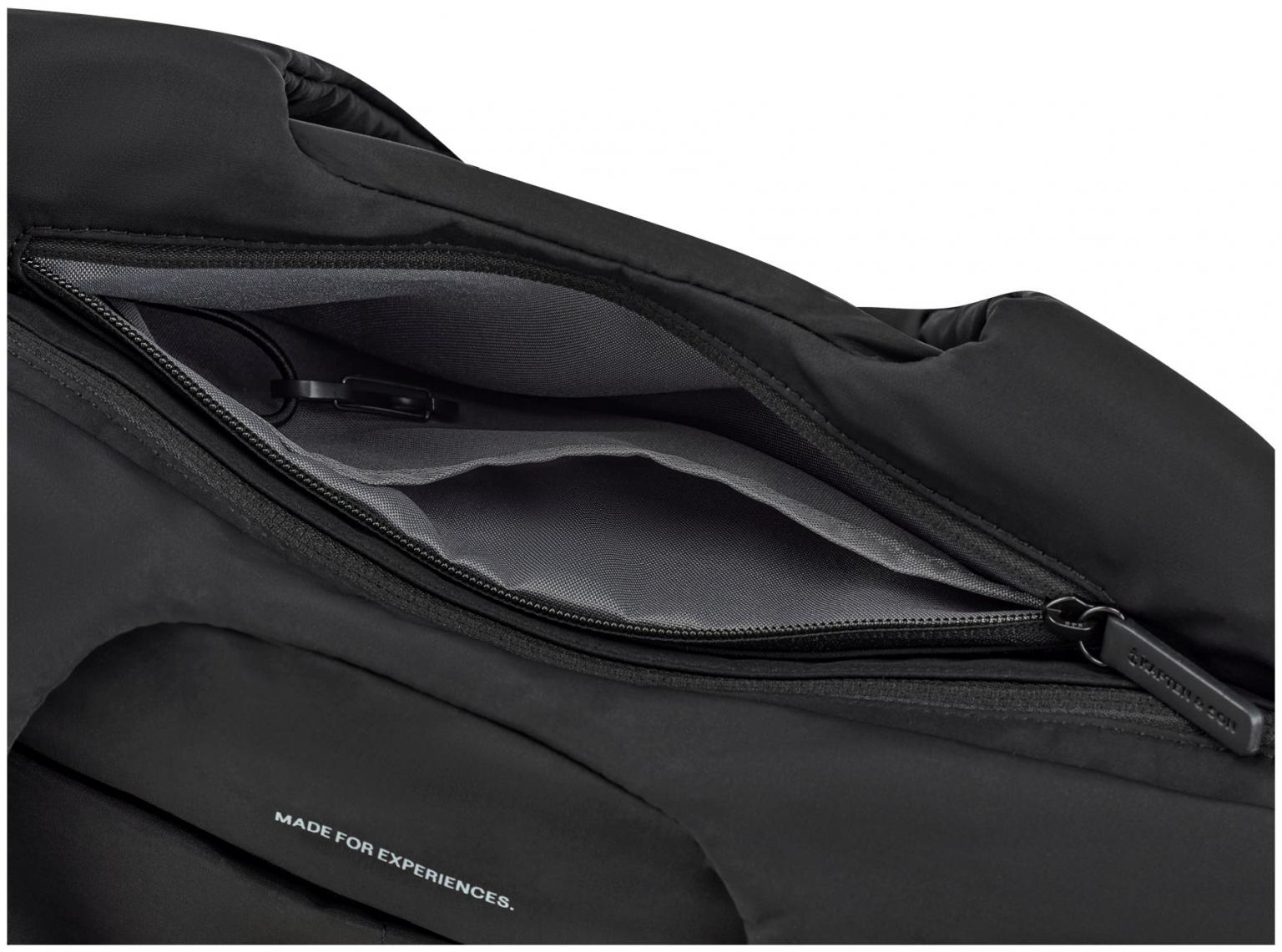 Schultertasche schwarz Kapten & Son wattiert Skara Cloud
